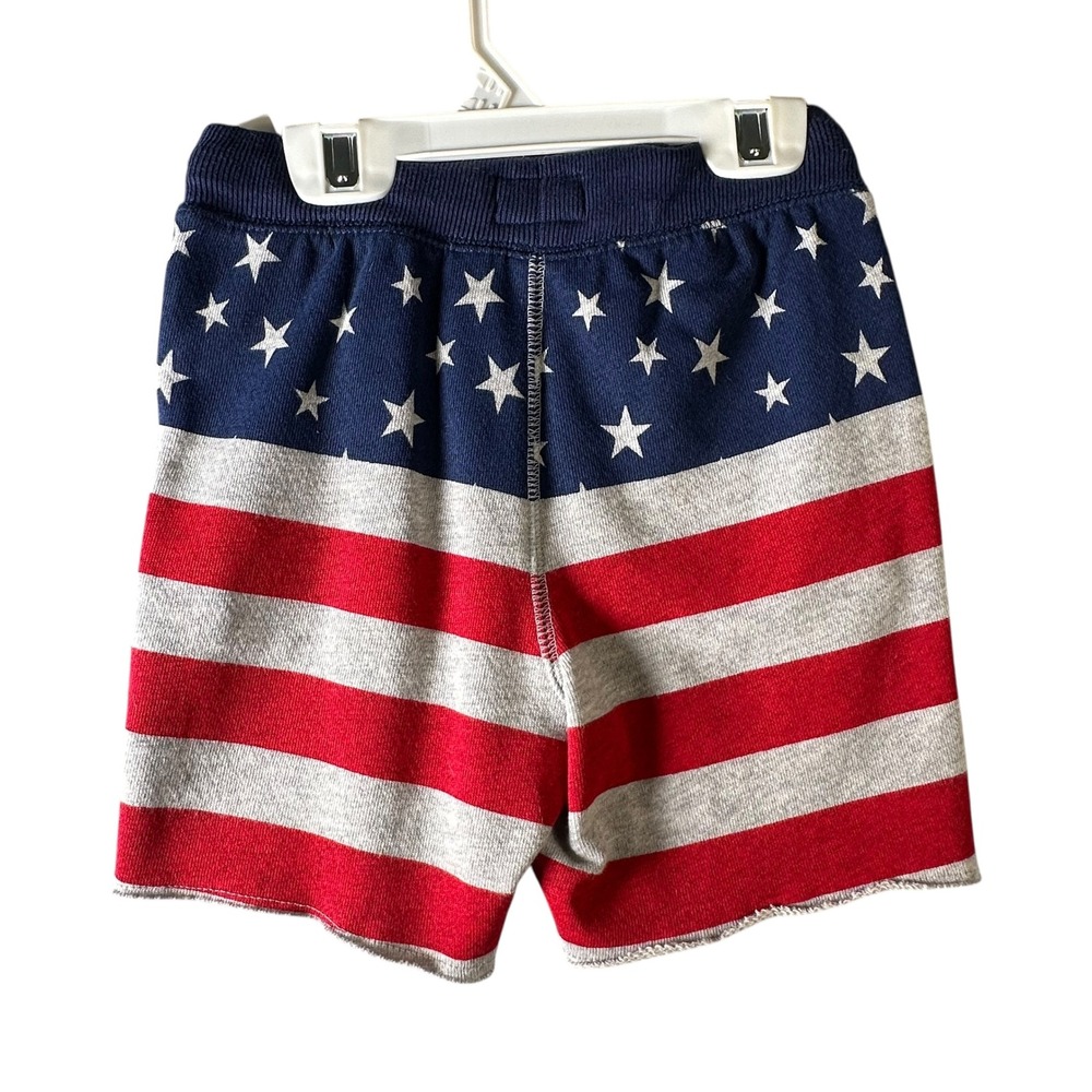 OshKosh B'gosh Toddler Boys 3T American Flag Stars Stripes Pull On Shorts NWT - Picture 4 of 7